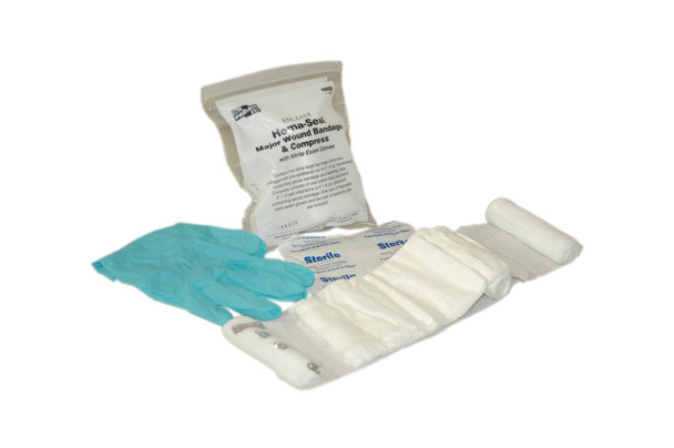 First Hema-Seal Blood Stopper Trauma Dressing – 1 Per Bag, 1/bg, Stretched Conforming Gauze Bandage