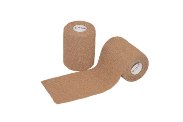 First Self-Adhering Cohesive Wrap – 5 Yds. Length X 3" Width, Easy Tear, With This Wrap, For Dressing Changes