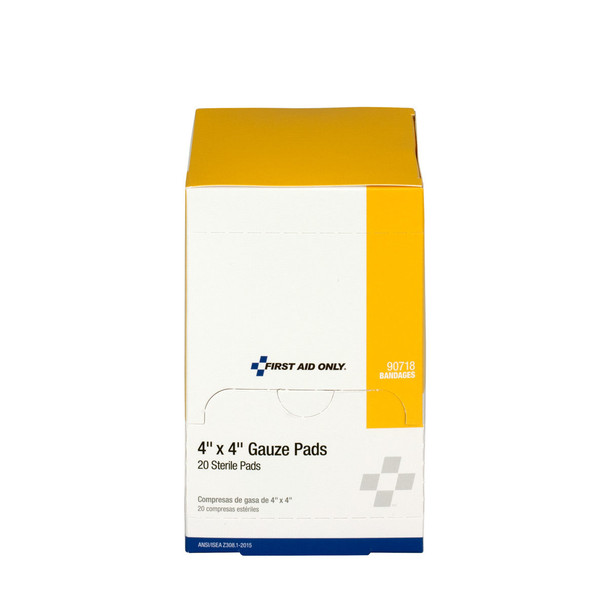 First 4"x4" Sterile Gauze Pads – 20 Per Box, 4"x4", For Dressing Changes and Wound Care, For Dressing Changes