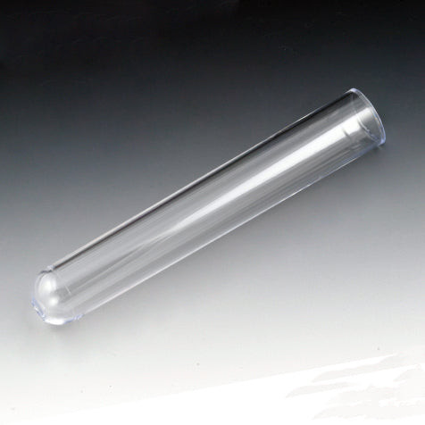 Globe Test Tube – 16 X 100mm , PS, No Rim, Round Bottom, 500/Bag, 4 Bags/Case, 12mL, 16 X 100mm (12ml)
