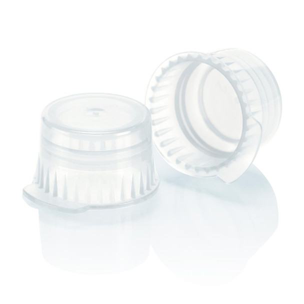 Globe Cap, Snap, 12/13mm, PE, for Vacuum and Test Tubes, Clear – 1000/bg, For Laboratory Testing