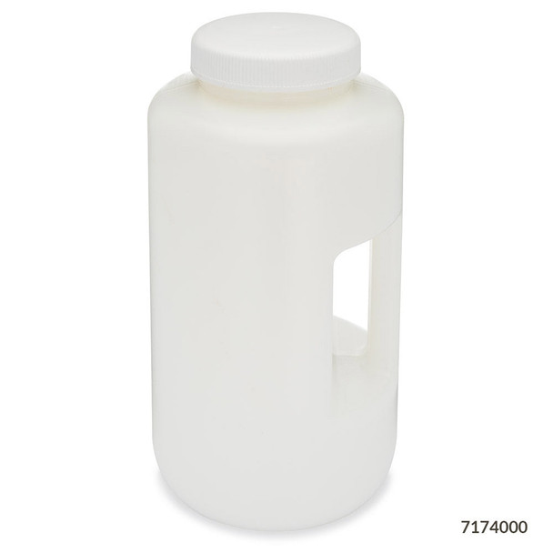 Globe Bottles, Diamond RealSeal, Wide Mouth with Handle, Round, Hdpe with PP Closure, 4l, 6/Case