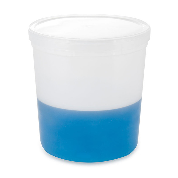 Globe Container, Multi-Purpose, Hdpe, Economy Style, 64oz , Separate Ldpe Snap Lid, Natural