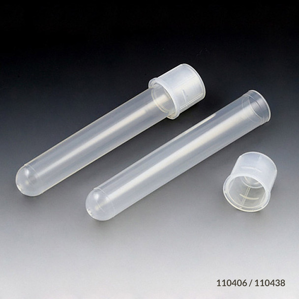 Globe Culture Tube – 12 X 75mm, , PP, Attached Dual Position Snap Cap, Sterile, 25/Bag, 20 Bags/Case