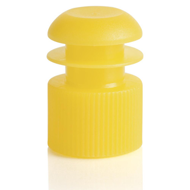 Globe Cap, Flange Plug, 16mm, Yellow – 1000/bg, For Laboratory Testing and Sample Preparation