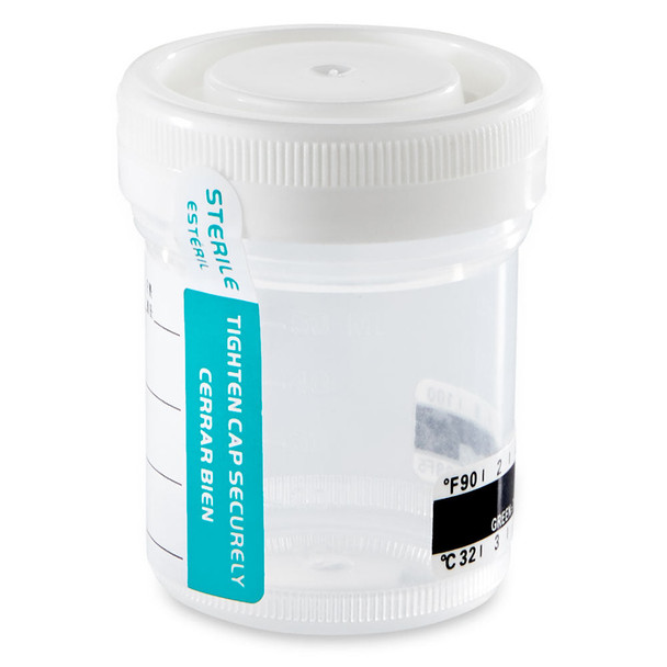 Globe Container: Tite-Rite – 2 Oz, 500 per case, Attached White Screw Cap, Id Label with Tab Seal