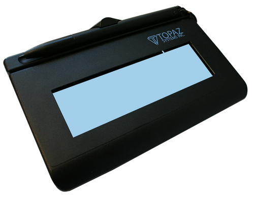 Topaz, SigLite LCD 1x5 (T-L(BK)460 Model Series), Signature Pad, USB, Mfr Warranty - 2 Year Depot