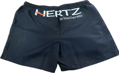HERTZ MENS BLACK SWIM SHORTS - L
