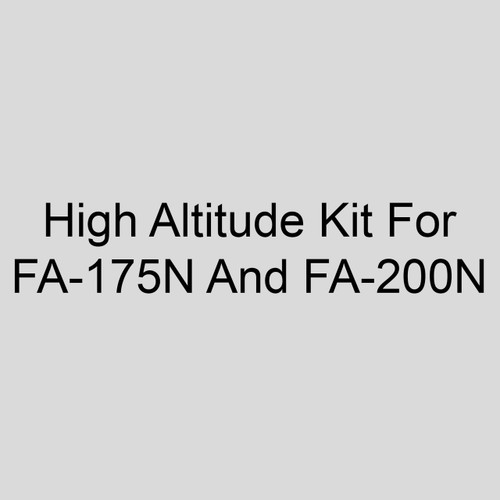 Re-Verber-Ray HKN-43-7 High Altitude Kit For FA-175N, Natural Gas, Installed At Elevations Between 2001-4500 Ft. And FA-200N, Natural Gas, Installed At Elevations Between 4501-7000 Ft.