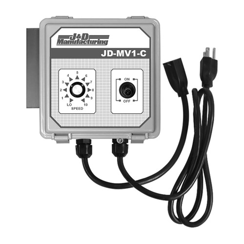 J&D Manufacturing JDMV1-C Manual Variable Speed Control With 8 Foot Cord, 115V, 12A