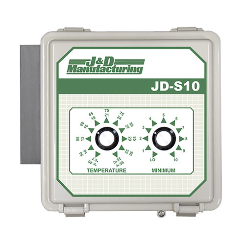 J&D Manufacturing JDS10 Automatic Temperature Adjustable Variable Speed Control, 1 Foot Temperature Probe, 115/230V, 12A
