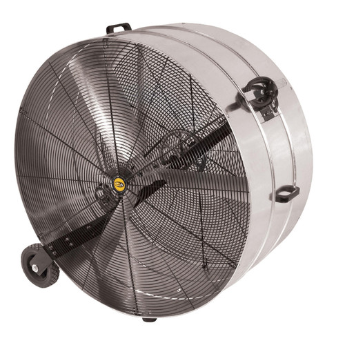 J&D Manufacturing VI4234WG2 42 Inch Portable Drum Fan, 14,440 CFM, Belt Drive, 115V/1Ph