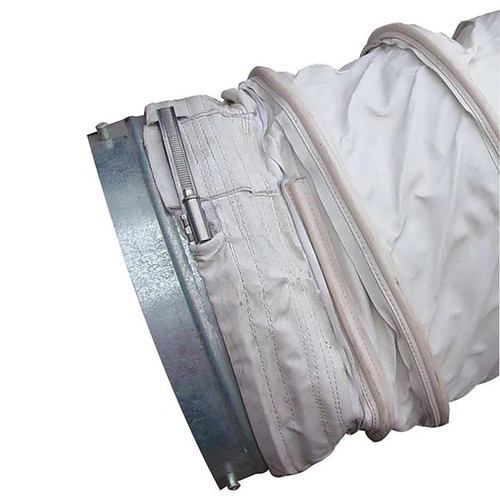Heat Wagon WD2025HT5 Wire Reinforced Duct With 5 Foot Silicone Lining For DG400, 20 Inch X 25 Foot