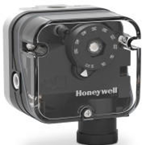 Honeywell C6097B3028 Pressure Switch 1-20"WC 2.5-50MBAR, 8.5 PSI/600 MBAR Max, Manual Reset, Breaks N