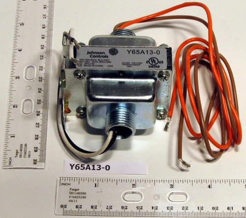 Johnson Controls Y65A13-0 40va Transformer Ul Class 2 120vac Prim 24vac Secondary Foot Mounted