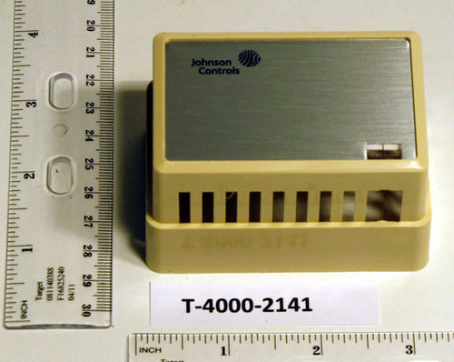 Johnson Controls T-4000-2141 Beige Plastic Cover Horizontal Without Thermometer & One Setpoint Window