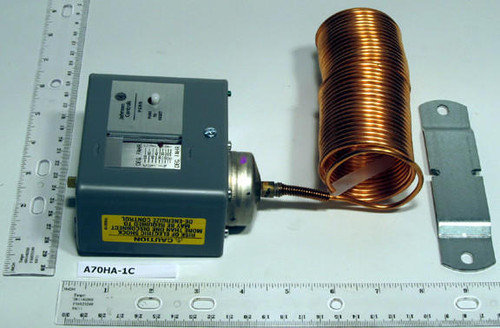 Johnson Controls A70HA-1C 4 Wire 2 Circuit Temperature Control With Manual Reset 15-55F 20' Cap.