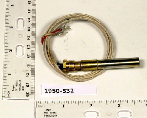 Robertshaw 1950-532 36" Thermopile With Terminals & Without Pg9 Adapter 250-750mv