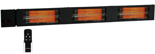 King Electric RK2045-RMT-BLK Fixed Overhead Radiant Heater with Remote, 4500 Watt, 208V/1Ph