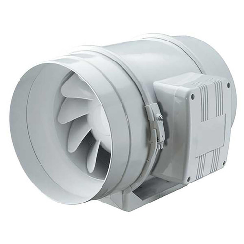 Continental Fan MFT150-C Mixed Flow In-Line Duct Fan, 6 Inch, 252 CFM, With Power Cord, 120V/1Ph