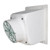 J&D Manufacturing VFP12A 12 Inch Fiberglass Exhaust Fan, Poly Shutter, 693 CFM, Direct Drive, 115/230V/1Ph