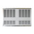 Markel F3346T-BMS-W Heavy Duty Fan Forced Electric Wall Heater, With Stat And Relay, 6000 Watts, 208V/1PH, White Color