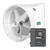 J&D Manufacturing VMTA72A5C33E-VFD240 72 Inch Exhaust Fan With Cone And VFD, Aluminum Shutter, 41,437 CFM, Torque Drive, 230/460V/3Ph