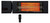 King Electric RK2415-RMT-BLK Fixed Overhead Radiant Heater with Remote, 1500 Watt, 240V/1Ph