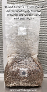 Earth's Tongue ™️ Woodlover's Dream Blend - Sterilized Highly Enriched Woodchip and Sawdust Blend With Injector Site