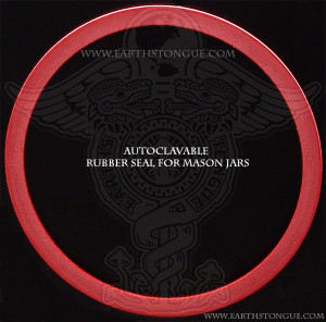 Earth's Tongue ™️ Autoclavable Rubber Seal For WIDE MOUTH Plastic Lids