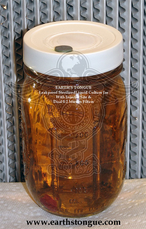 Earth's Tongue ™️ LEAK PROOF LIQUID CULTURE KIT w/ INJECTION PORT & FILTER (VERSION 3)