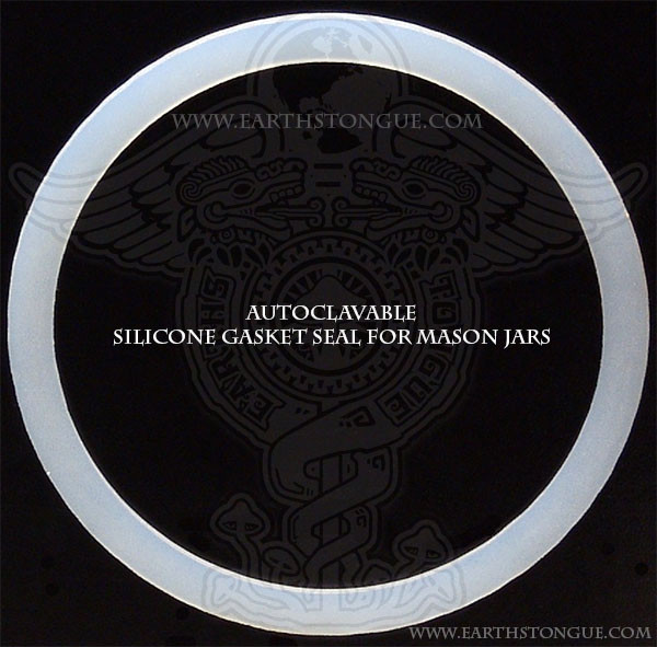 Earth's Tongue ™️ Autoclavable Silicone Gasket for Regular Mouth Jars 2