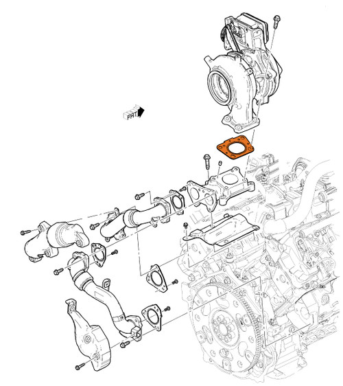 Turbocharger Pedestal Gasket | 2017 - 2023