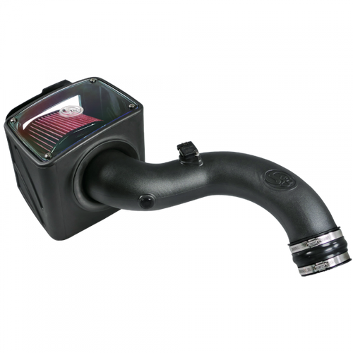 Cold Air Intake For 04-05 Chevrolet Silverado GMC Sierra V8-6.6L LLY Duramax Cotton Cleanable Red S&B