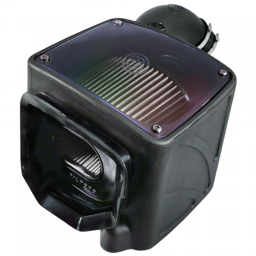 Cold Air Intake For 04-05 Chevrolet Silverado GMC Sierra V8-6.6L LLY Duramax Dry Extendable White S&B