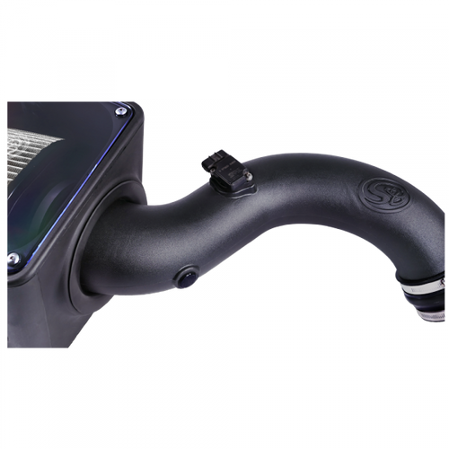 Cold Air Intake For 04-05 Chevrolet Silverado GMC Sierra V8-6.6L LLY Duramax Dry Extendable White S&B