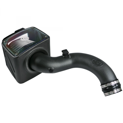 Cold Air Intake For 04-05 Chevrolet Silverado GMC Sierra V8-6.6L LLY Duramax Dry Extendable White S&B