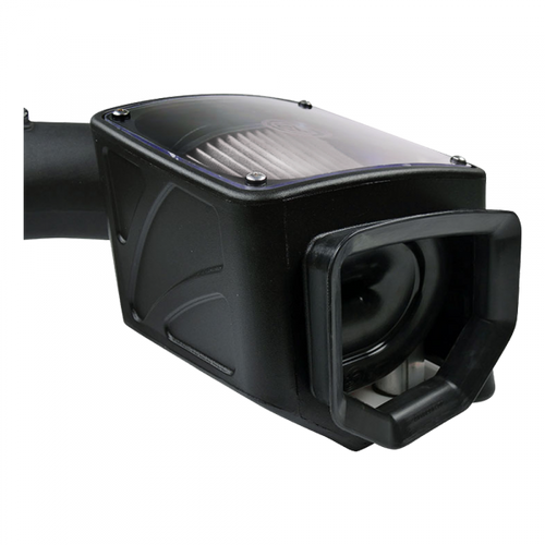Cold Air Intake For 07-10 Chevrolet Silverado GMC Sierra V8-6.6L LMM Duramax Dry Extendable White S&B