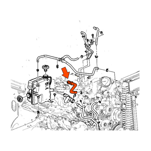 Heater Inlet Hose, Duramax | 2017 - 2019