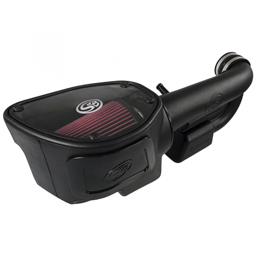 Cold Air Intake For 12-18 Jeep Wrangler JK V6-3.6L Oiled Cotton Cleanable Red S&B