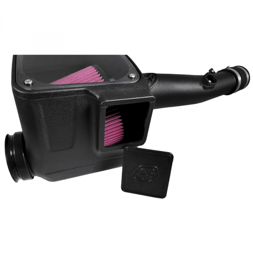 Cold Air Intake For 16-18 Toyota Tacoma 3.5L Oiled Cotton Cleanable Red S&B