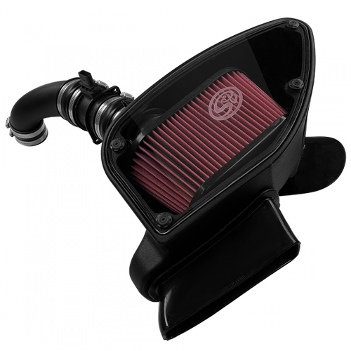 Cold Air Intake For 10-14 VW 2.0L TDI , 2015 VW Jetta 2.0L TDI Cotton Cleanable Red S&B