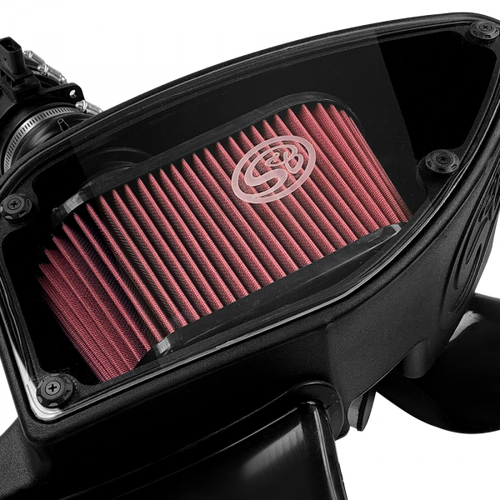Cold Air Intake For 10-14 VW 2.0L TDI , 2015 VW Jetta 2.0L TDI Cotton Cleanable Red S&B
