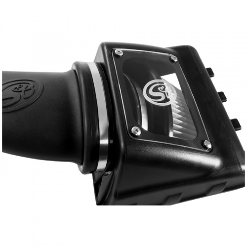 Cold Air Intake For 11-16 Ford F250, F350 V8-6.2L Dry Dry Extendable White S&B