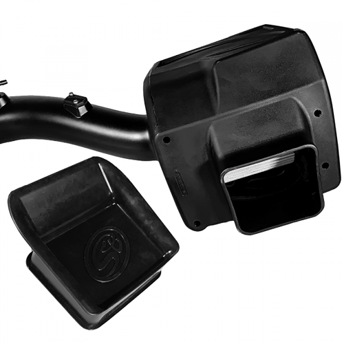 Cold Air Intake For 16-19 Silverado/Sierra 2500, 3500 6.0L Dry Extendable White S&B