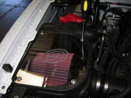 Cold Air Intake For 07-08 GMC Sierra 4.8L, 5.3L, 6.0L Dry Dry Extendable White S&B