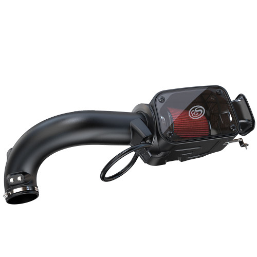 Cold Air Intake For 18-22 Jeep Wranlger JL 2.0L Turbo Oiled Cotton Cleanable Red S&B