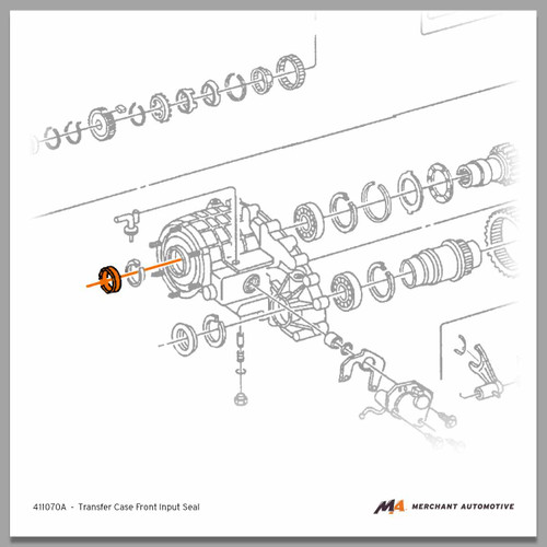 Transfer Case Front Input Seal - 261XHD, 263XHD, 261HD, 263HD, NP246 | 1998 - 2007