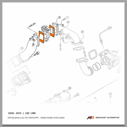 Intake Grid Heater Gasket | 2006 - 2010
