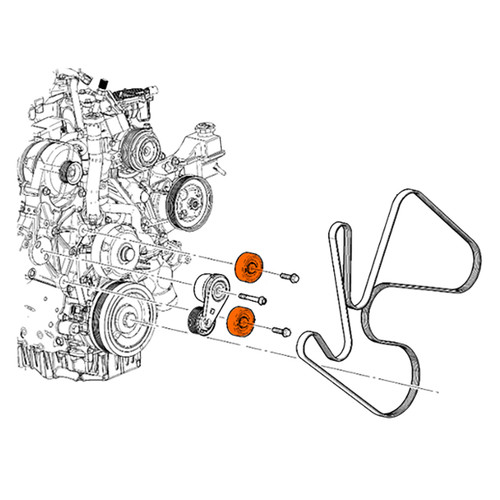 Smooth Idler Pulley, Duramax | 2013 - 2022